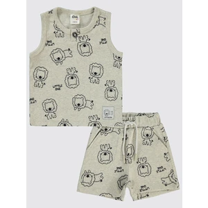 Civil Baby Erkek Bebek Şortlu Takım 6-18 Ay Karmelanj