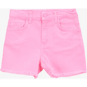 Yüksek Bel Standart Pembe Kız Çocuk Denim Şort BRB5SG-SRT6008