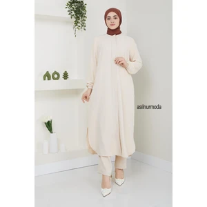 Sena Ayrobin Fermuarlı Ikili Takım Bej