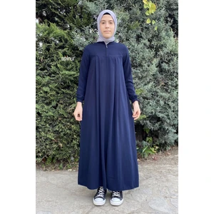 Çocuk Pileli Ferace Lacivert