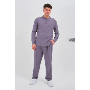 Sefa Erkek Hac ve Umre Kıyafeti Ikili Takım Gri