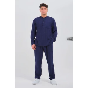 Sefa Erkek Hac ve Umre Kıyafeti Ikili Takım Lacivert