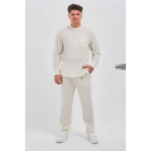 Sefa Erkek Hac ve Umre Kıyafeti Ikili Takım Beyaz