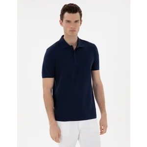 Pierre Cardin Erkek Lacivert Regular Fit %100 Pamuk Polo Yaka Basic Tişört 50306449-VR033
