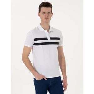 Pierre Cardin Erkek Beyaz Slim Fit Tişört 50310154-VR013