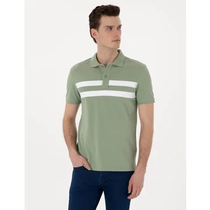 Pierre Cardin Erkek Yeşil Slim Fit Tişört 50310154-VR016