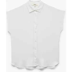 Viskon Klasik Yaka Kolsuz Gömlek