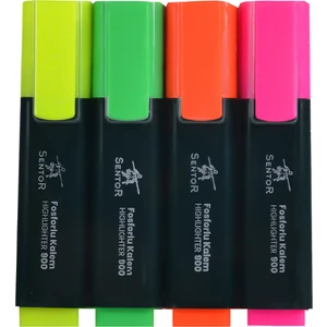 Fosforlu Kalem 4 Lü Highlighter 900
