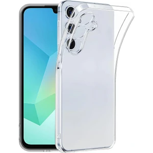 Samsung Galaxy A16 Kılıf Şeffaf Silikon Kamera Yeri Karumalı Kılıf