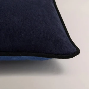 Efe Iki Renkli Biye Detaylı Kırlent Kılıfı