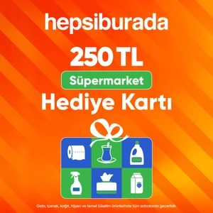 Süpermarket Hediye Kartı 250 TL ( Sadece Süpermarket Kategorisinde Geçerli)