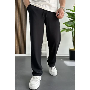Erkek Rahat Kalıp Yazlık Pantolon Siyah EDW269