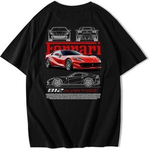 Brz Collection  Oversize Ferrari 812 Superfast T-Shirt