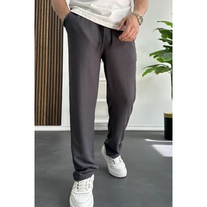 Erkek Rahat Kalıp Yazlık Pantolon Füme EDW269