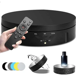 360 Derece Hız Ayarlı Otomatik Döner Teşhir Fotoğraf Çekim Standı 146MM Kumanda + 6 Fon 10KG