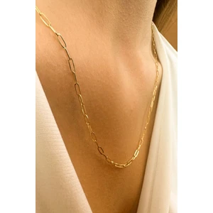 KRAFTIVA JEWELRY 14 Ayar Altın Ince Ataş Zincir Kolye