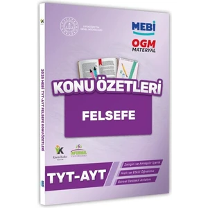 2025 Yks-Tyt Mebi-Ogm Felsefe Pratik Konu Özet Kitabı Renkli A4 Boyut Görsel Destekli
