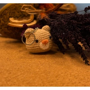 Küçük Ayıcık Amigurumi Anahtarlık - El Yapımı Sanatsal Örgü Anahtarlık Çanta Aksesuarı