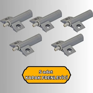 5 Adet Dolap Kapak Frenleyici (Kapak Susturucu, Kapak Yavaşlatıcı)