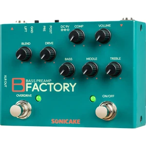 SONICAKE B Factory DuaLane Bass Preamp Pedalı