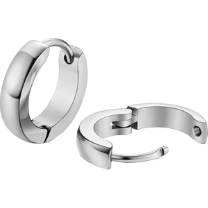 Takı Dükkanı Ince Halka Erkek Kadın Unisex Çelik Küpe Çifti 3 mm mse6