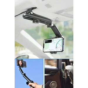 Multifonksiyonel Selfie Çubuklu Araç Güneşliğe Takılan Araç Içi Telefon Tutucu Tripod Telefon Tutucu