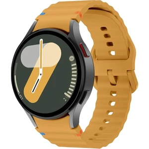 Samsung Watch 46MM Gear S3 22MM Honor Magic 2 46MM Kordon Dekoratif Örgü Çizgili Spor Silikon Kayış
