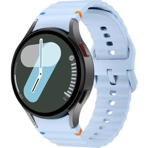 Samsung Watch 46MM Gear S3 22MM Honor Magic 2 46MM Kordon Dekoratif Örgü Çizgili Spor Silikon Kayış