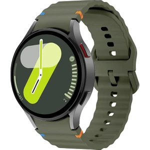 Huawei Watch Gt Gt2 Gt3 Gt4 42MM/HONOR Magic 2 20MM Kordon Dekoratif Örgü Çizgili Spor Silikon Kayış