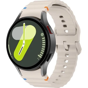 Haylou Rt LS05S Dt3 Mate Qcy Gtc C4U C1 22MM Kordon Dekoratif Örgü Çizgili Spor Silikon Kayış