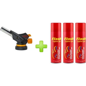 REKOTOOLS-1300 Derece Profesyonel Pürmüz Çakmak Kafa Çakmak 3 Adet Flash Gaz Hediye