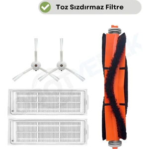 Xiaomi Mop 2 Pro (Beyaz) MJST1SHW Uyumlu Yedek Fırça Filtre Seti-5 Parça