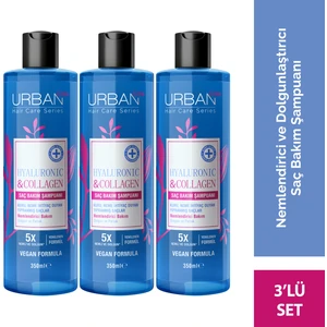 Urban Care Hyaluronic & Collagen Ekstra Dolgunlaştırıcı Saç Bakım Şampuanı 350 ml x3 