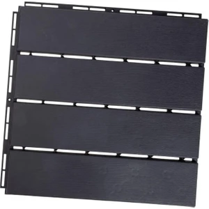 Violet House Plastik Parke Desenli Yer Zemin Döşemesi Teras ve Bahçe Parkesi 9 Adet- 1 M2 Gri