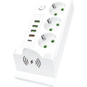 Cvs Dn 9275 Akım Korumalı 3'lü Kablosuz Şarjlı Priz