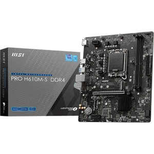 Msı MB Pro H610M-S Ddr4 Soket 1700 Ddr4 3200(OC) HDMI  M.2 Usb3.2 1x 1g Lan Matx