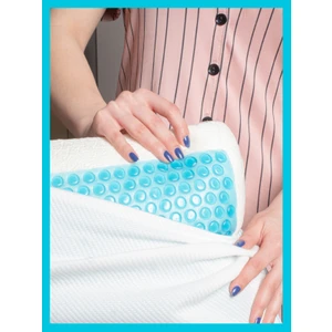 Soğutucu Jel Özellikli Ortopedik %100 Visco Coolgel Yastık Medikal Yaz Kış Çift Taraflı Kılıflı ve Fermuarlı