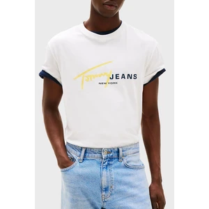 Tommy Jeans  Pamuk Regular Fit Grafiti Logolu T Shirt Erkek T Shirt DM0DM20817 Ybl