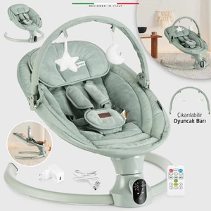 Sette Elektrikli Otomatik Sallanan Ana Kucağı Yeşil