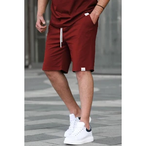 Bordo Basic Erkek Şort Normal Bel Çift Cepli Rahat Kesim Yazlık 6501