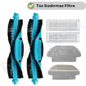 Viomi V3 Uyumlu Yedek Fırça Hepa Filtre Mop Seti-6 Parça