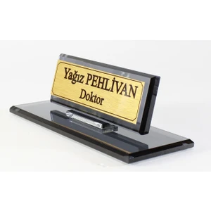 Art Online Masa Isimliği - Masaüstü Isimlik - Isimlik - Cam Isimlik - Cam Masaüstü  Isimlik