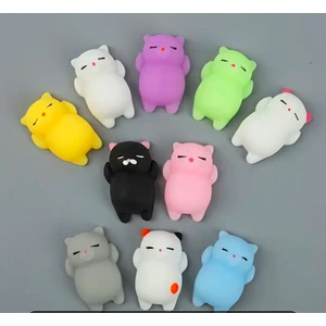 5 Adet Hayvan Sukuşi Sevimli Kedicik Stress Çocuk Okul Hediye Squishy Hayvan Oyuncak Tembel Kedi