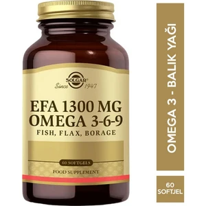 Omega 3 6 9 Balık Yağı Takviyesi Efa 1300 Mg 60 Softjel