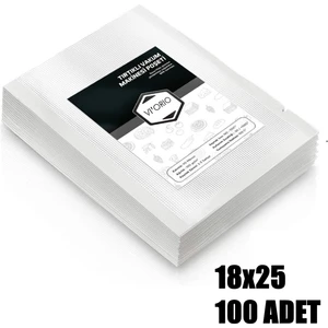 18X25 Tırtıklı Vakum Makinesi Poşeti 100 Adet