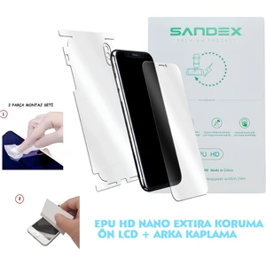 Xiaomi Mi15 Ultra Nano Ön Ekran + Full Arka Kaplama Set Esnek Ultra Ince - Sandex - Epu Hd