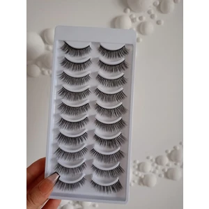 Seburam Collection Doğal Görünümlü Takma Kirpik Dolgun Hacimli 10'lu Kirpik Çok Kez Kullanılabilir Takma Kirpik