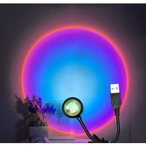 USB LED Rainbow Projektör Lambası Fotoğraf Çekim Işığı Dekoratif Işık