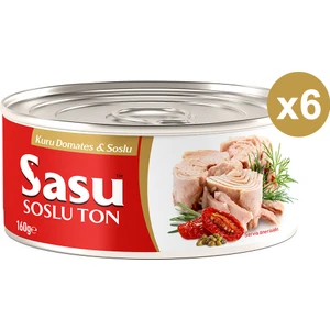 Kuru Domatesli & Soslu Ton Balığı 6X160G Bütün Dilim