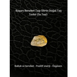 Sitrin Doğal Taş (Para Taşı) Bolluk Bereket Cüzdan Boy 0,5-1  cm  1 Adet